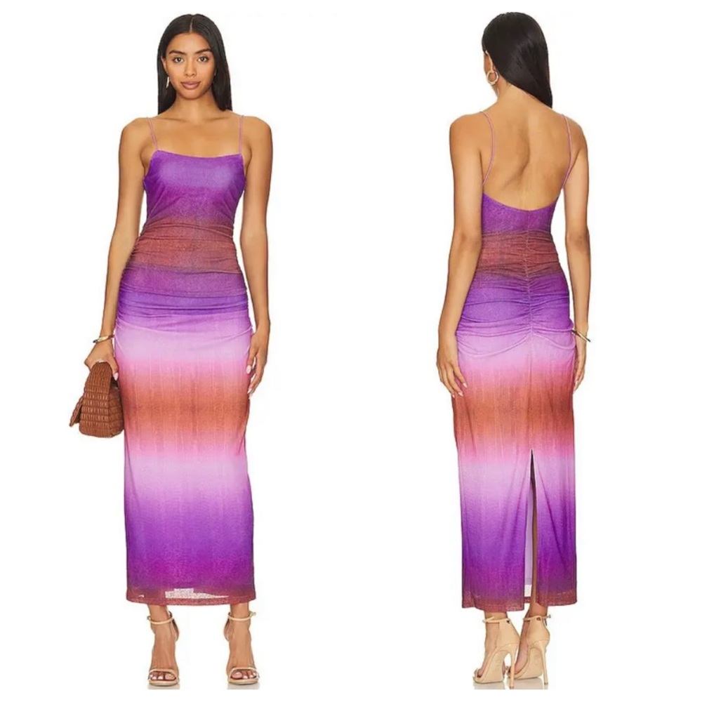 Hansen & Gretel Madison Midi Dress Purple Small